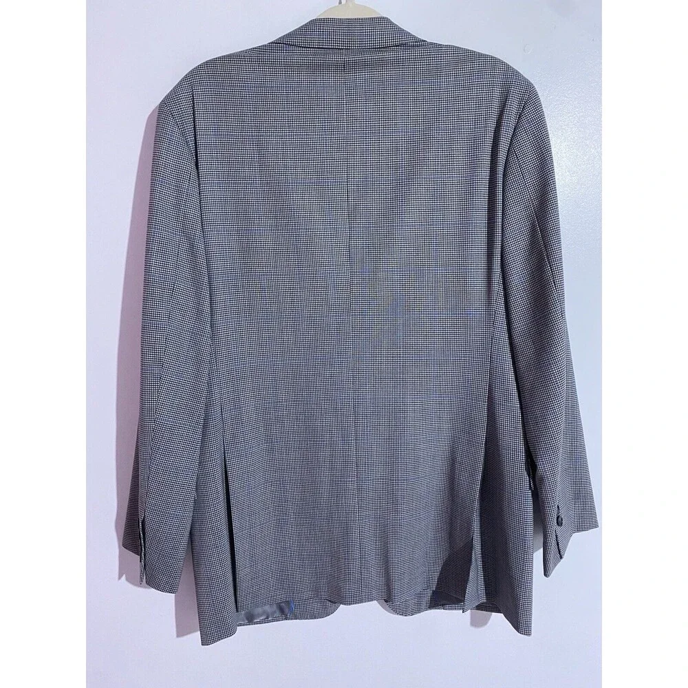 Brooks Brothers Blazer 40R Gray Wool Regent Windowpane Brookscool Sport Coat - Picture 3 of 16